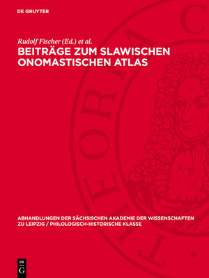 cover image of Beiträge zum slawischen onomastischen Atlas